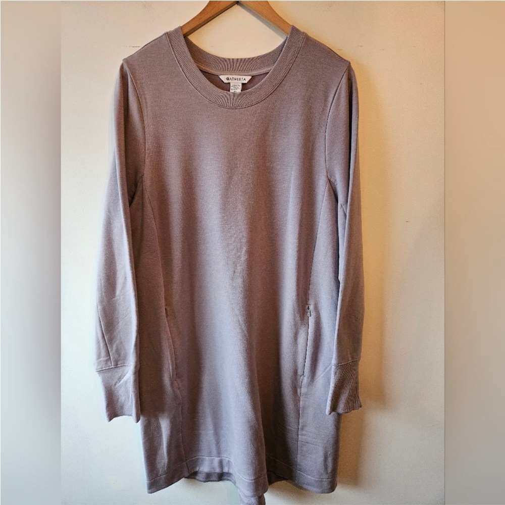 EUC Athleta Coaster Luxe Long Sleeve Sweatshirt Dress sz XL